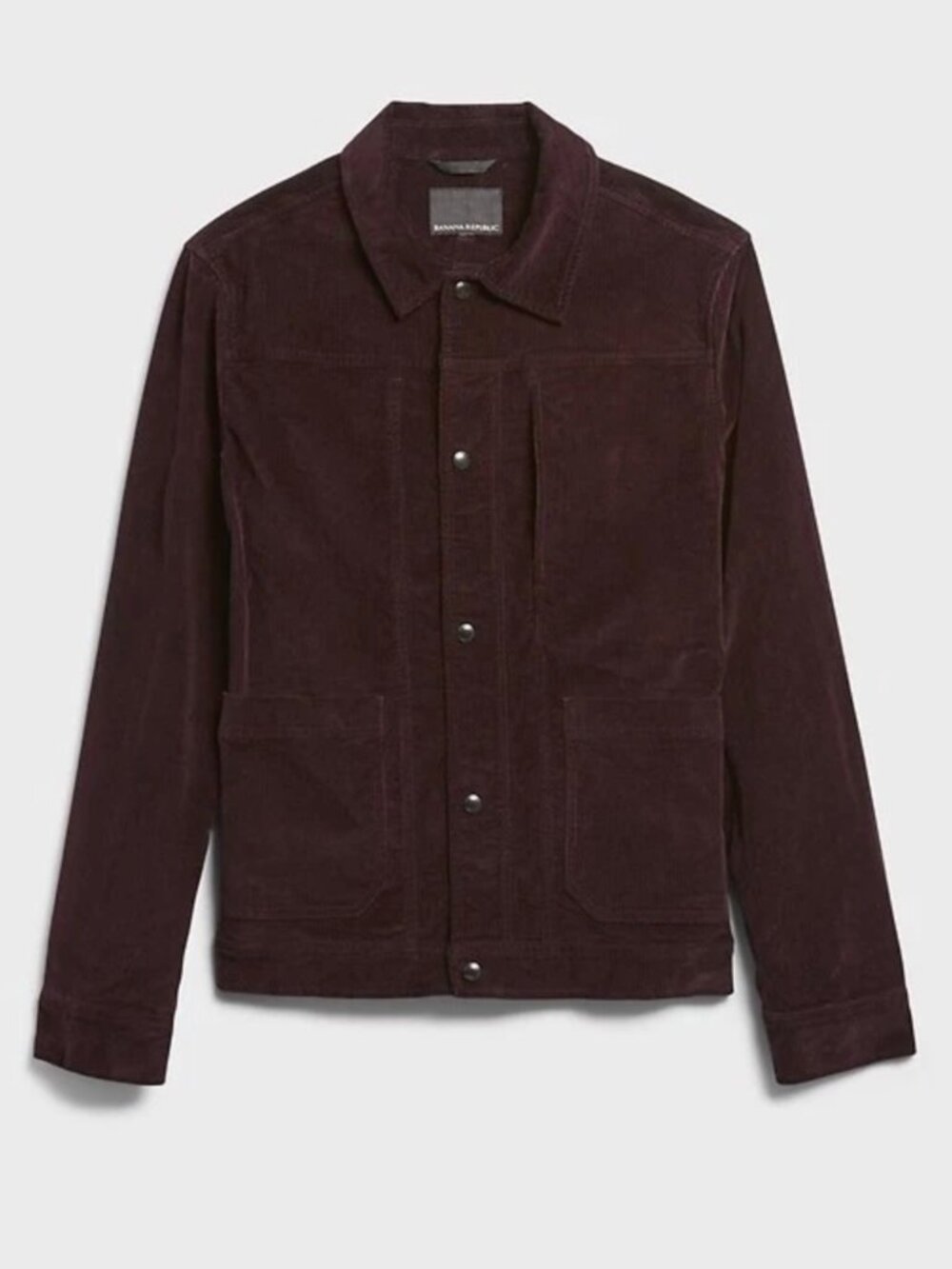 Banana Republic Italian Corduroy Shirt Jacket Wine - Medium